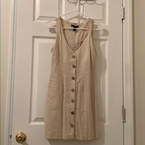 Linen blend dress